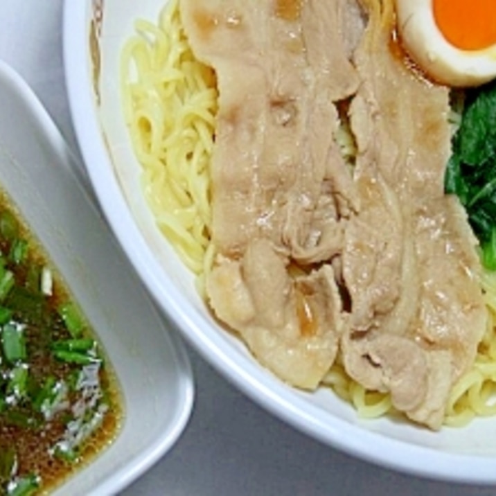 薄切り肉とインスタントラーメンで簡単★つけ麺★